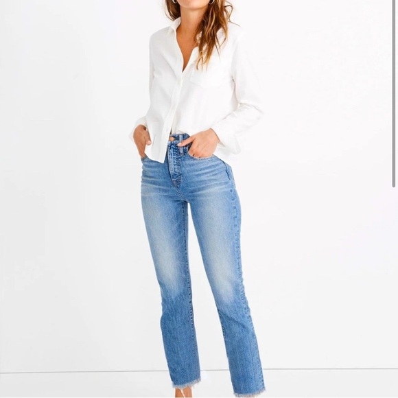 Madewell High Rise Perfect Vintage Jean Ainsworth Wash Size 27 - Picture 1 of 13
